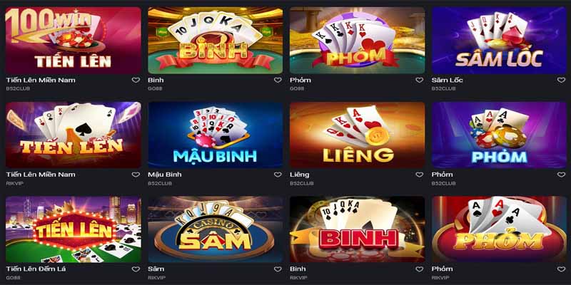 Thống kê những tựa game hấp dẫn nhất tại sảnh